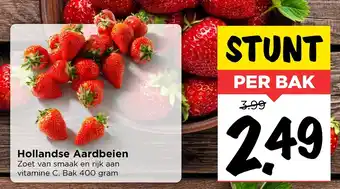 Vomar Voordeelmarkt Hollandse aardbeien 400g aanbieding