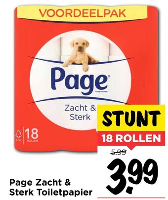 Vomar Voordeelmarkt Page zacht & sterk toiletpapier aanbieding