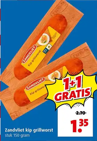 Boni Zandvliet kip grillworst aanbieding