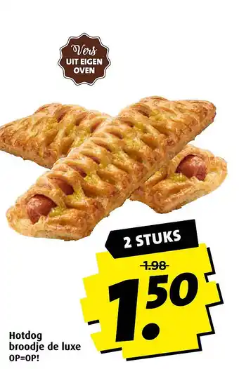 Boni Hotdog broodje de luxe OP=OP! aanbieding