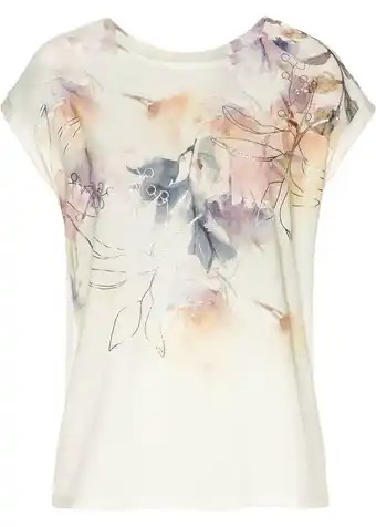 bonprix Blouse met bloemenprint aanbieding