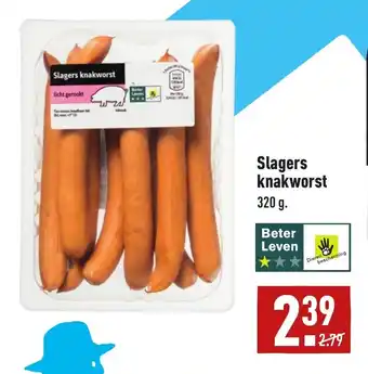 ALDI Slagers knakworst 320g aanbieding