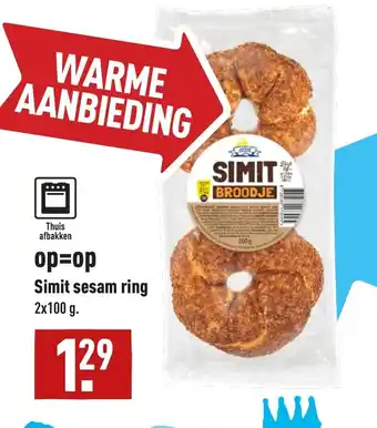 ALDI Simit sesam ring 2 x 100g aanbieding