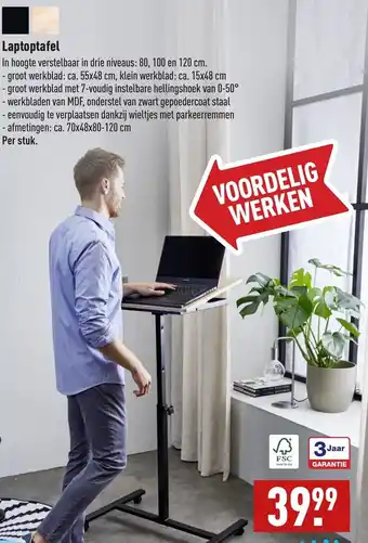 ALDI Laptoptafel aanbieding