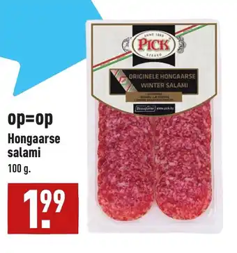 ALDI Hongaarse salami 100g aanbieding