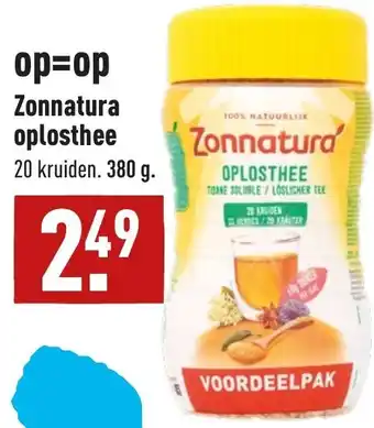 ALDI Zonnatura oplosthee 380g aanbieding