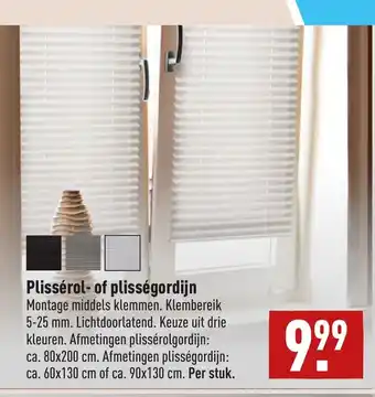 ALDI Plisserol- of plissegordijn aanbieding