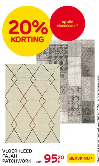 Praxis Vloerkleed fajah patchwork aanbieding