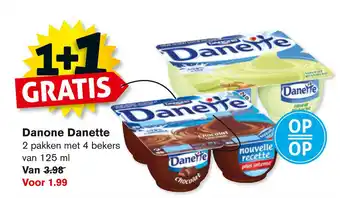 Hoogvliet Danone Danette 125 ml aanbieding