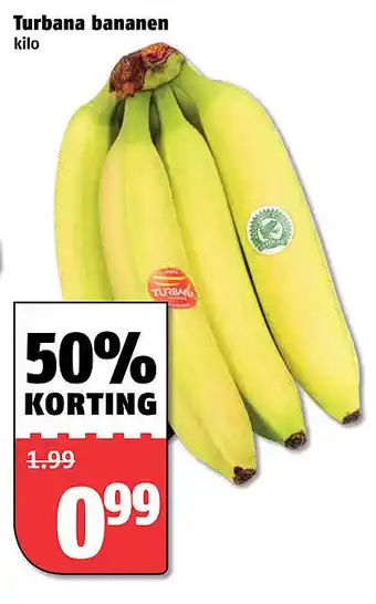 Poiesz Turbana bananen aanbieding