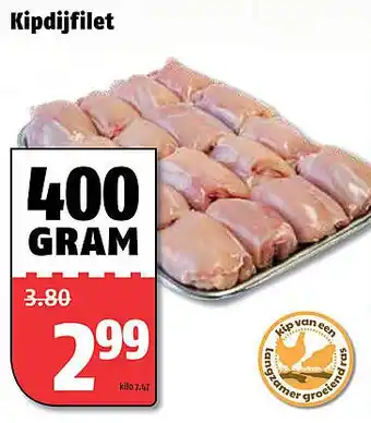 Poiesz Kipdijfilet 400 gram aanbieding