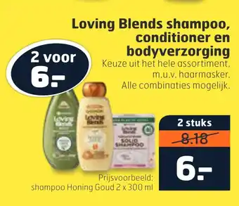 Trekpleister Loving Blends shampoo, conditioner en bodyverzorging 2 x 300 ml aanbieding