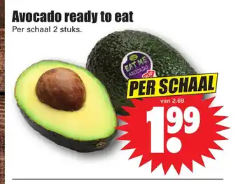 Dirk Avocado ready to eat per schaal 2 stuks aanbieding