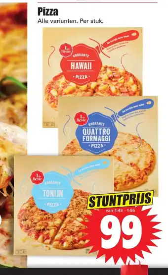 Dirk Pizza alle varianten per stuk aanbieding