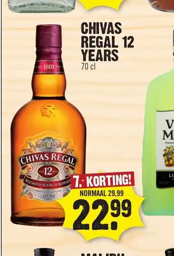 Dirk Chivas Regal 12 Years 70 cl aanbieding