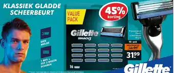 Trekpleister Gillette Mach3 scheermesjes 16-pak aanbieding