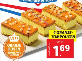 Lidl Oranje tompoucen aanbieding