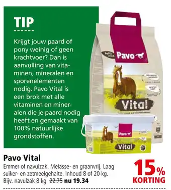 Welkoop Pavo Vital navulzak - Basisvoeding aanbieding