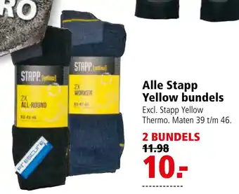 Welkoop STAPP Yellow Walker - Sokken aanbieding