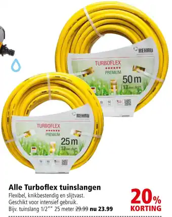 Welkoop Rehau Turboflex 1/2" - Tuinslang aanbieding