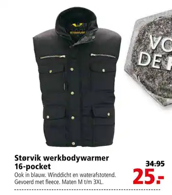 Welkoop Størvik 16 Pocket - Werkbodywarmer Heren aanbieding