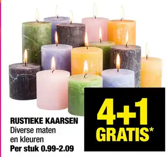 Big Bazar Rustieke kaarsen aanbieding