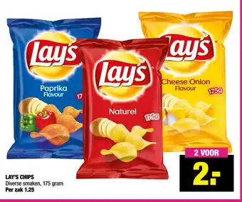 Big Bazar Lay's chips 175g aanbieding