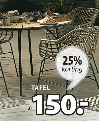 Jysk Rangstrup tuintafel aanbieding