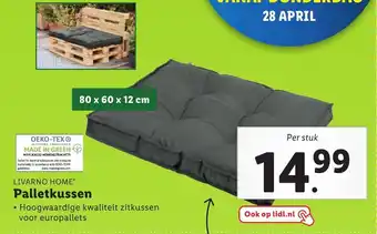 Lidl Livarno home Palletkussen aanbieding