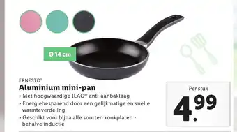 Lidl Ernesto Aluminum mini-pan 14 cm aanbieding