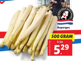 Lidl Asperges 500 gram aanbieding