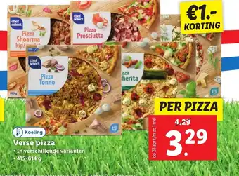 Lidl Verse pizza 415-614g aanbieding