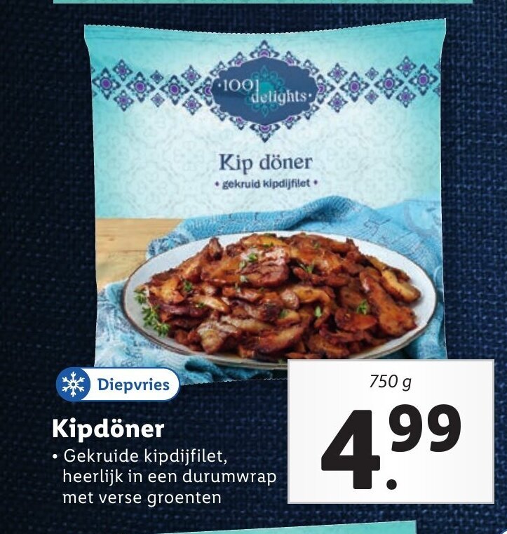 Kipdoner 750g aanbieding bij Lidl