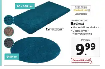 Lidl Livarno home Badmat 60x100 cm aanbieding