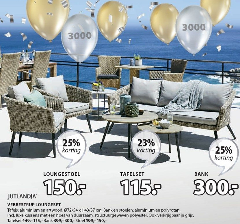 Vebbestrup loungeset aanbieding bij Jysk