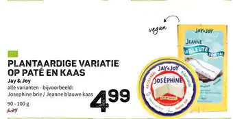 Ekoplaza Jay & Joy Plantaardige Variatie Op Paté En Kaas 90g aanbieding