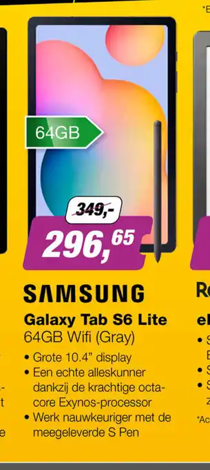 EP Samsung Galaxy Tab S6 Lite aanbieding