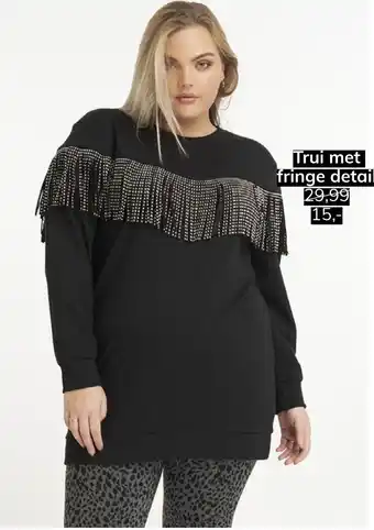 MS Mode Trui met fringe detail aanbieding