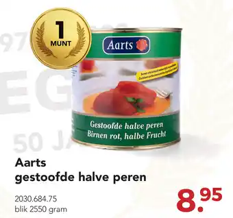 Zegro Aarts gestoofde halve peren 2550g aanbieding