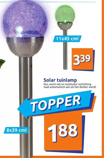 Action Solor tuinlamp 8x39 cm aanbieding