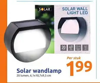 Action Solar wandlamp 6,1x10,7x9,5 cm aanbieding