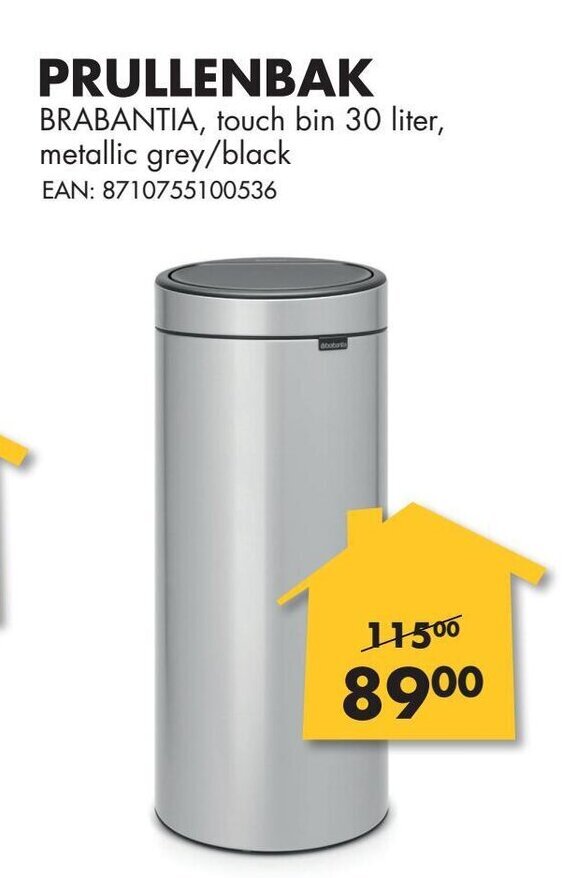 Prullenbak 30 liter aanbieding bij Bouwhof