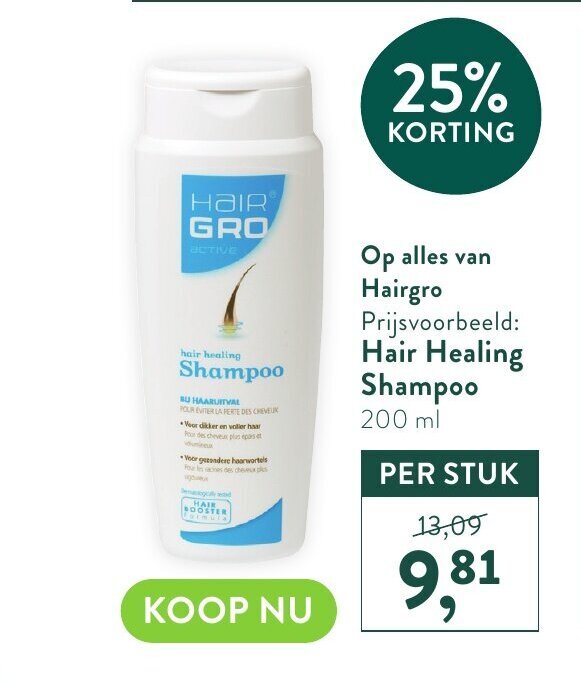 Hair Healing Shampoo 200 ml aanbieding bij Holland & Barrett
