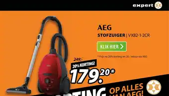 Expert Aeg Stofzuiger Vx82-1-2Cr aanbieding