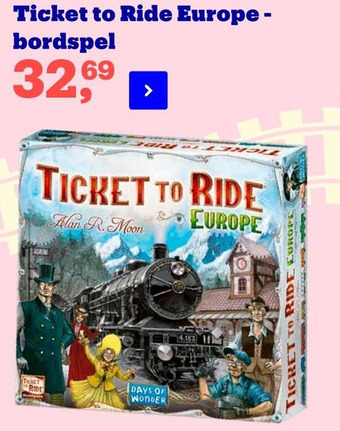 Bol.com Ticket to Ride Europe - bordspel aanbieding