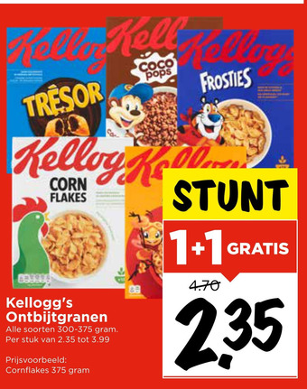 Vomar Voordeelmarkt Kellogg's Ontbijtgranen aanbieding