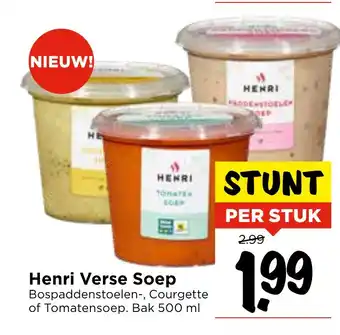 Vomar Voordeelmarkt Henri Verse Soep aanbieding