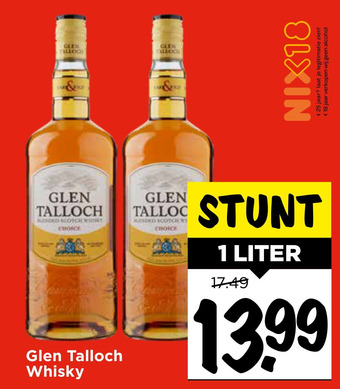 Vomar Voordeelmarkt Glen Talloch Whisky aanbieding