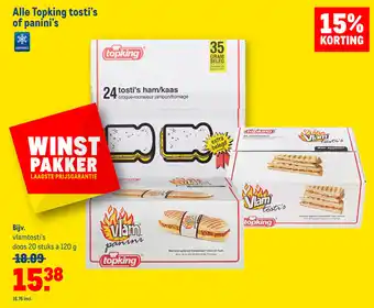 Makro Alle Topking tosti's of panini's aanbieding