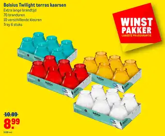 Makro Bolsius twilight terras kaarsen aanbieding